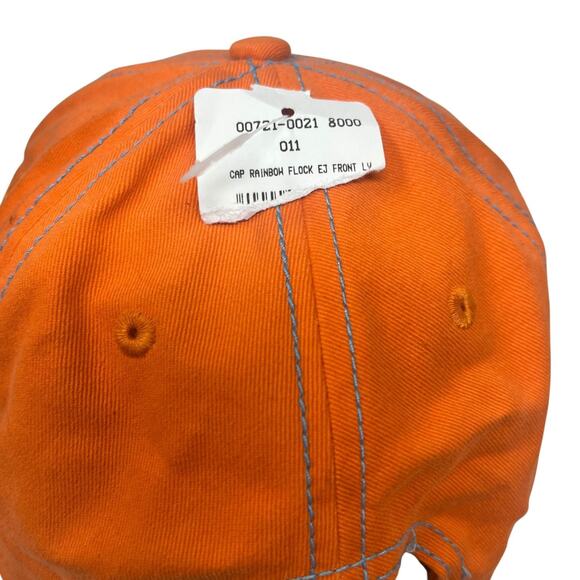 Elton John Hat Men's Adjustable One Size Orange Rainbow Logo Las Vegas New - Picture 8 of 10